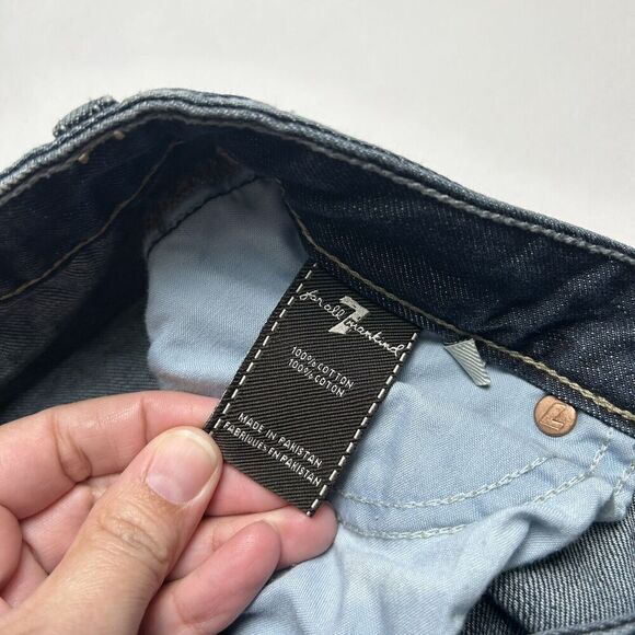 7 For All Mankind Slimmy Youth Denim Jeans Girl’s 16 Dark Wash - Picture 4 of 8